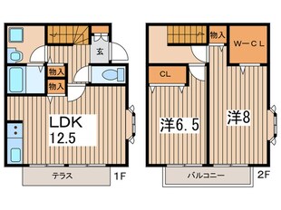 ベルテラス南万騎が原C棟の物件間取画像